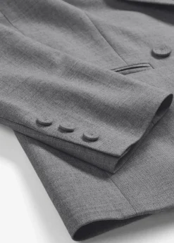 bonprix Bekleidung·Basics|Blazer|Doppelreihiger Wollblazer mittelgrau meliert