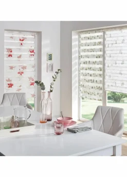 Doppelrollo mit Blätter Druck|bonprix New