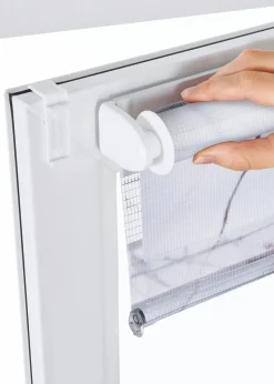 bonprix Rollos|Doppelrollo mit Blumenmuster grau/mauve