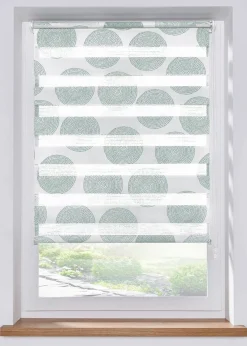 bonprix Rollos|Doppelrollo mit Kreisen lindgrün