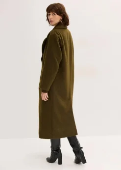 bonprix Bekleidung·Hosen|Jacken & Mäntel|Einreihiger Oversize-Mantel erdoliv