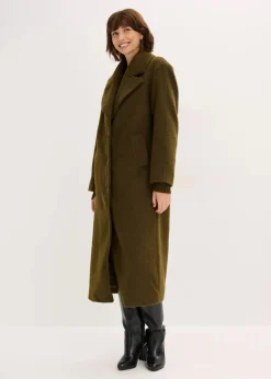 bonprix Bekleidung·Hosen|Jacken & Mäntel|Einreihiger Oversize-Mantel erdoliv