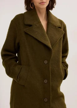 bonprix Bekleidung·Hosen|Jacken & Mäntel|Einreihiger Oversize-Mantel erdoliv