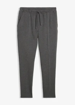 bonprix Große Größen|Hosen|elegante Super-Stretchhose mit Komfortbund, Slim Fit grau meliert