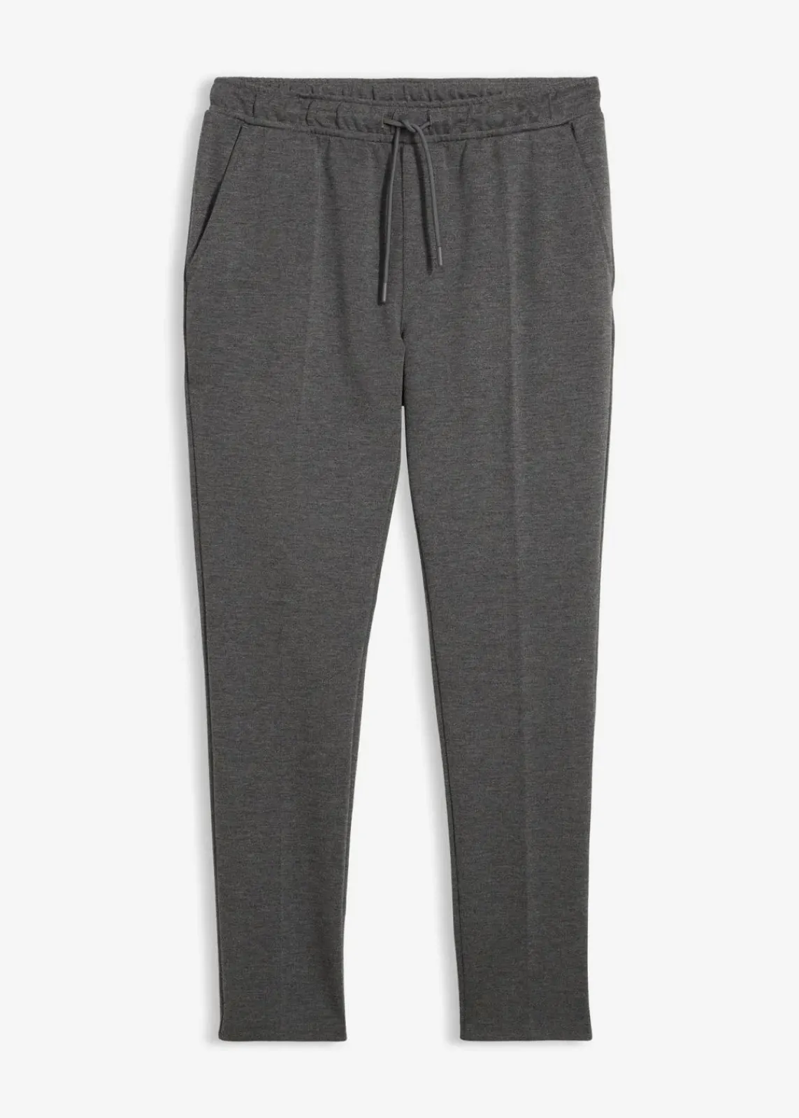 bonprix Große Größen|Hosen|elegante Super-Stretchhose mit Komfortbund, Slim Fit grau meliert