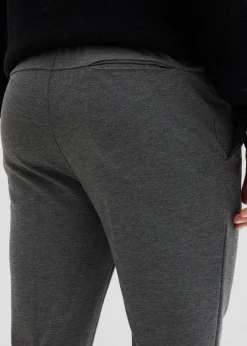 bonprix Große Größen|Hosen|elegante Super-Stretchhose mit Komfortbund, Slim Fit grau meliert