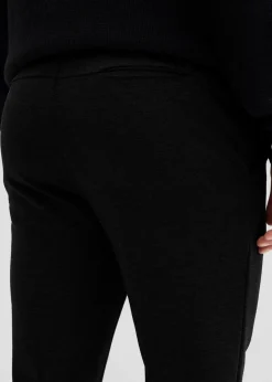 bonprix Hosen|Große Größen|elegante Super-Stretchhose mit Komfortbund, Slim Fit schwarz