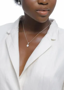 elli Schmuck|Schuhe & Accessoires In Spezialgrößen·Schmuck|Kette & Ohrringe aus 925er Sterling Silber (3-tlg. Schmuckset) silberfarben rhodiniert