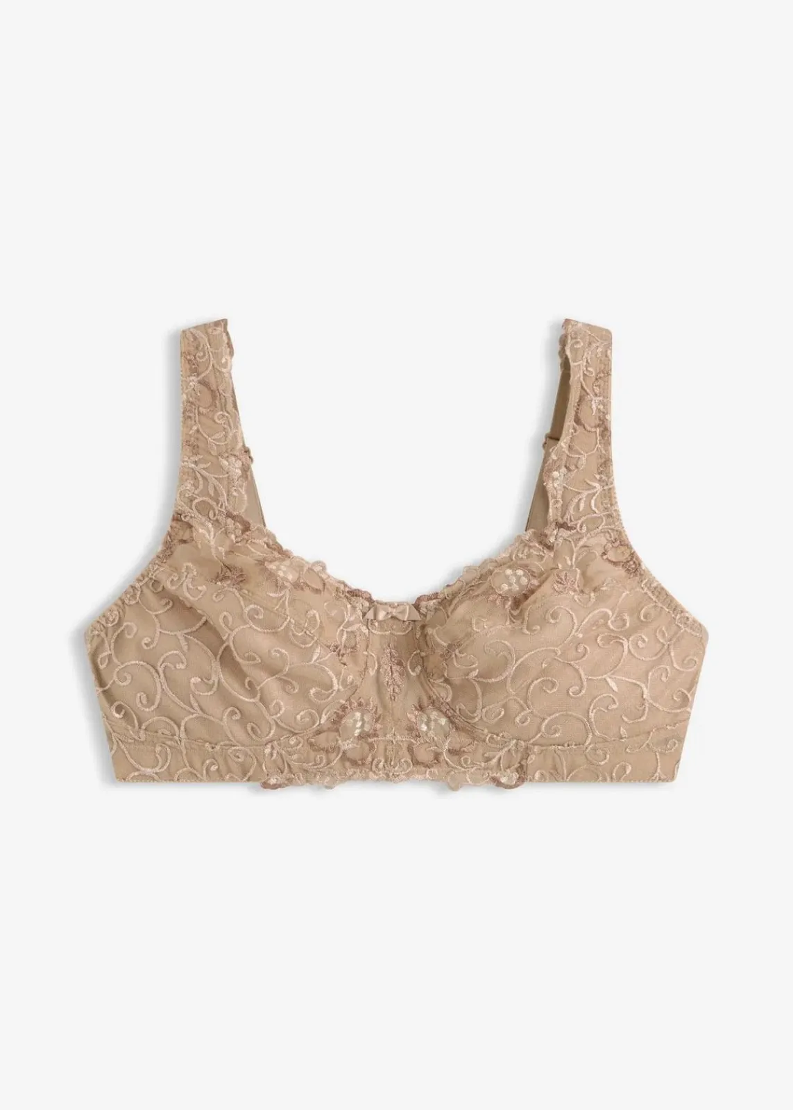 bonprix Große Cups D-H|Bhs|Entlastungs-BH ohne Bügel kreidebeige