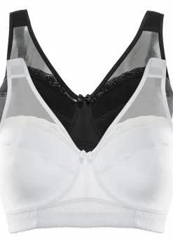 Entlastungs-BH ohne Bügel mit gepolsterten Trägern (2er Pack)|bonprix Online