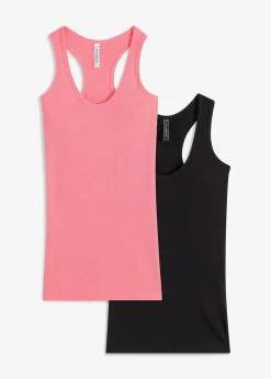 2er-Pack Ripp-Tanktop|bonprix New