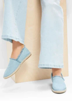 bonprix Slipper & Halbschuhe|Sommerschuhe|Espadrilles blau denim