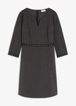 bonprix Bekleidung·Pullover & Strickjacken|Kleider|Etuikleid aus Punto di Roma anthrazit meliert