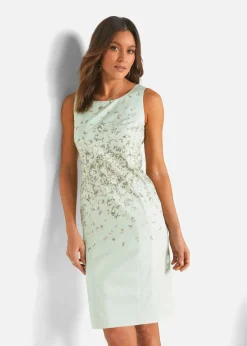 bonprix Kleider|Bekleidung·Pullover & Strickjacken|Etuikleid bedruckt softsalbei bedruckt