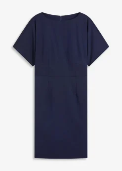 bonprix Bekleidung·Pullover & Strickjacken|Kleider|Etuikleid mit Flügelärmeln dunkelblau