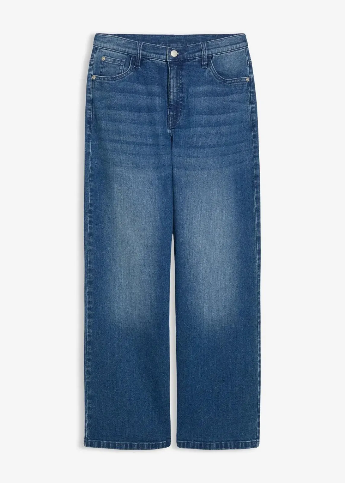 Extra Loose Fit Stretch-Jeans mit verstellbarem Bund, Straight|bonprix Discount