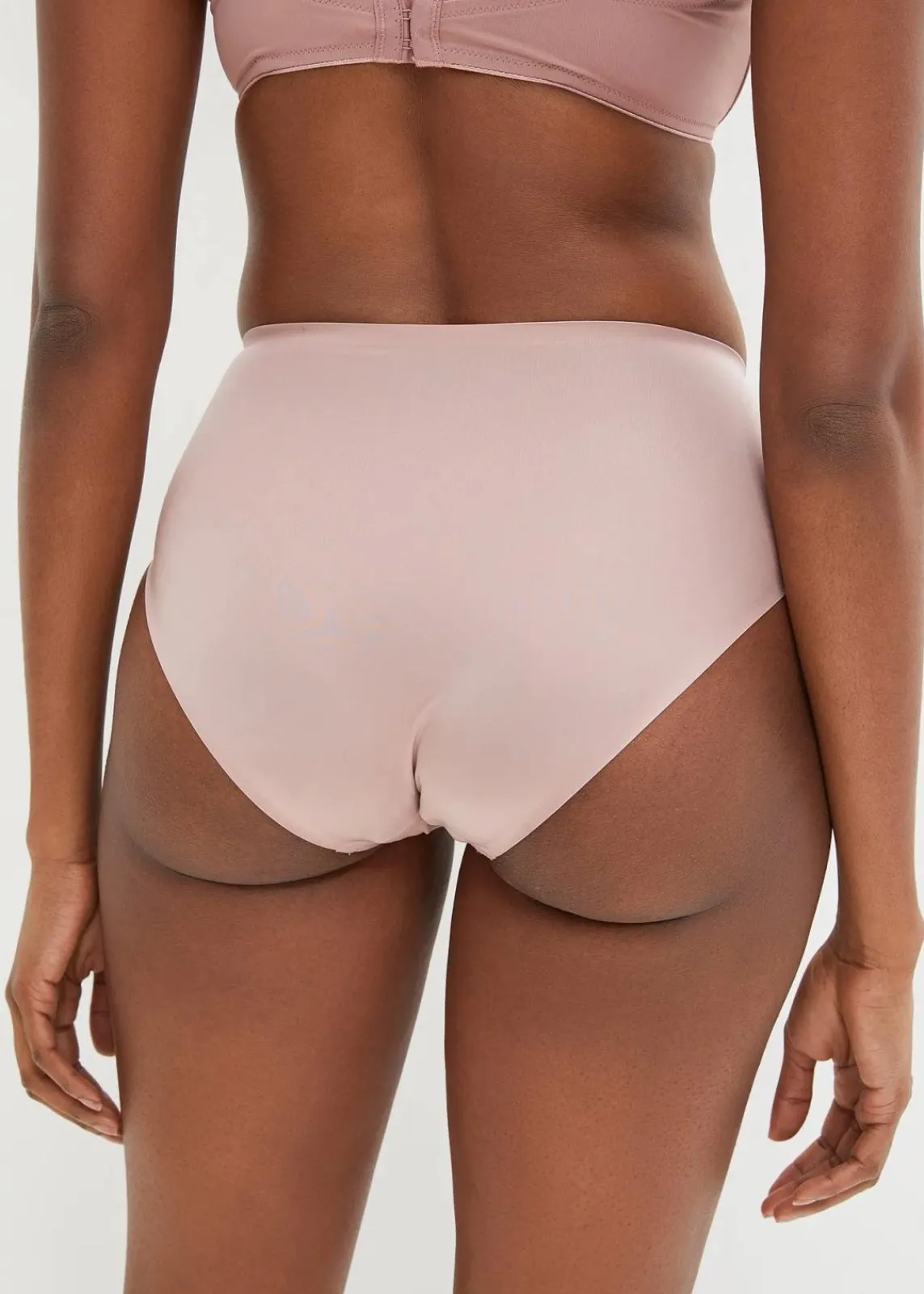 bonprix Höschen|Seamless|Feel Comfort Nahtlose Panty (3er Pack) rosenholz + mattbeige + mittelbraun