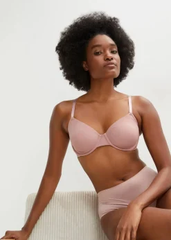 bonprix Höschen|Seamless|Feel Comfort Nahtlose Panty (3er Pack) rosenholz + mattbeige + mittelbraun
