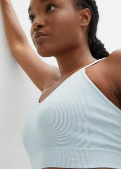 bonprix Nachhaltigere Materialien|Bhs|Feel Comfort Seamless Bustier gerippt puderblau