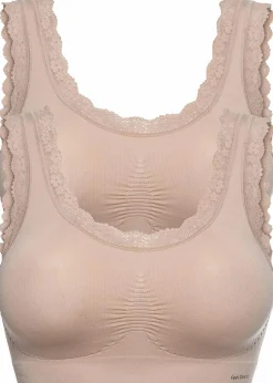 bonprix Bhs|Basics|Feel Comfort Seamless Bustier (2er Pack) 2x mattbeige