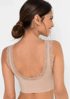 bonprix Bhs|Basics|Feel Comfort Seamless Bustier (2er Pack) 2x mattbeige