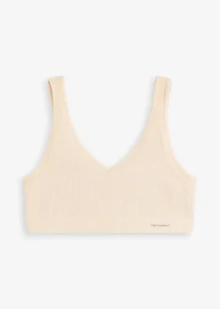 bonprix Wäsche·Basics|Wäsche·Bhs|Feel Comfort Seamless Bustier gerippt sandbeige meliert