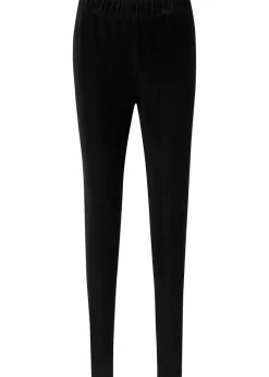 bonprix Bekleidung·Kleider|Hosen|Feincord-Leggings mit breitem Komfortbund schwarz