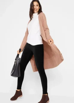 bonprix Bekleidung·Kleider|Hosen|Feincord-Leggings mit breitem Komfortbund schwarz