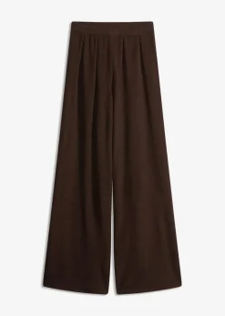 bonprix Hosen|Zweiteiler & Sets|Feinstrickhose dunkelbraun meliert