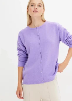 bonprix Strickmode|Pullover & Strickjacken|Feinstrickjacke softlila