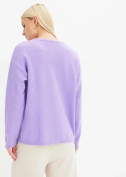 bonprix Strickmode|Pullover & Strickjacken|Feinstrickjacke softlila