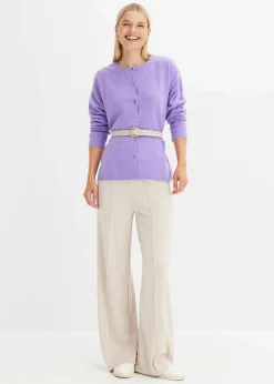 bonprix Strickmode|Pullover & Strickjacken|Feinstrickjacke softlila