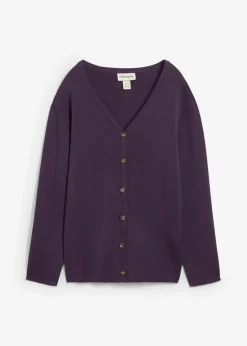 bonprix Bekleidung·Röcke|Bekleidung·Jeans|Feinstrickjacke pflaume