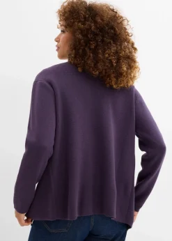bonprix Bekleidung·Röcke|Bekleidung·Jeans|Feinstrickjacke pflaume