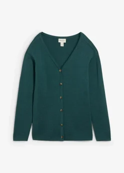 bonprix Bekleidung·Röcke|Bekleidung·Jeans|Feinstrickjacke pfeffergrün