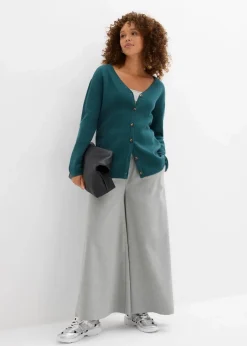 bonprix Bekleidung·Röcke|Bekleidung·Jeans|Feinstrickjacke pfeffergrün