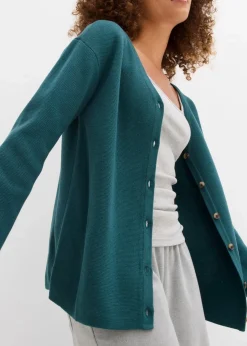 bonprix Bekleidung·Röcke|Bekleidung·Jeans|Feinstrickjacke pfeffergrün