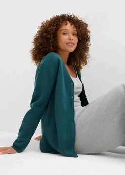 bonprix Bekleidung·Röcke|Bekleidung·Jeans|Feinstrickjacke pfeffergrün