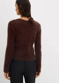 Feinstrickjacke aus Federgarn|bonprix Discount