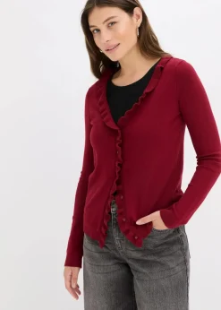 Feinstrickjacke aus fließendem Viskose-Mix|bonprix Best