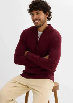 Feinstrickjacke aus reiner Baumwolle|bonprix Sale