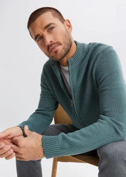 Feinstrickjacke aus reiner Baumwolle|bonprix