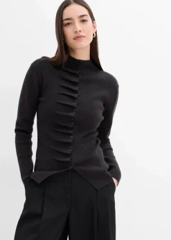 Feinstrickjacke aus softem Viskose-Mix|bonprix Clearance