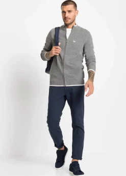 Feinstrickjacke mit Stehkragen und recycelter Baumwolle|bonprix Sale