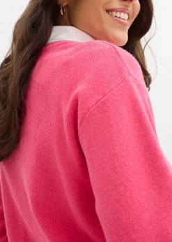 Feinstrickjacke, Rundhals|bonprix New