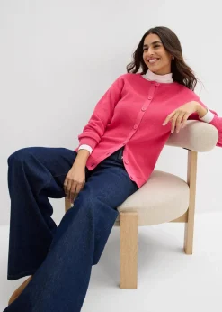 Feinstrickjacke, Rundhals|bonprix New