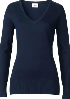 bonprix Strickmode|Pullover & Strickjacken|Feinstrickpullover dunkelblau