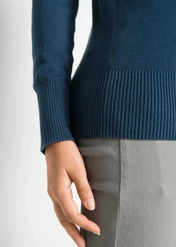 bonprix Strickmode|Pullover & Strickjacken|Feinstrickpullover dunkelblau
