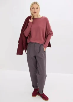 bonprix Bekleidung·Umstandsmode|Bekleidung·Jeans|Feinstrickpullover aus feinem Viskose-Mix softbeere