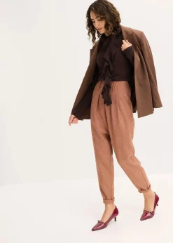 bonprix Bekleidung·Umstandsmode|Strickmode|Feinstrickpullover aus fließendem Viskose-Mix dunkelbraun